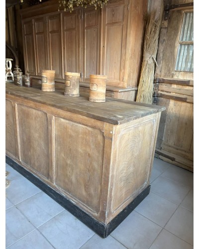 Grand comptoir 12 tiroirs ancien