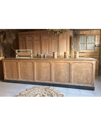 Grand comptoir 12 tiroirs ancien