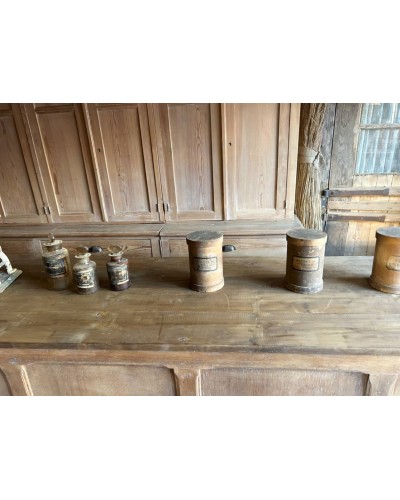 Grand comptoir 12 tiroirs ancien