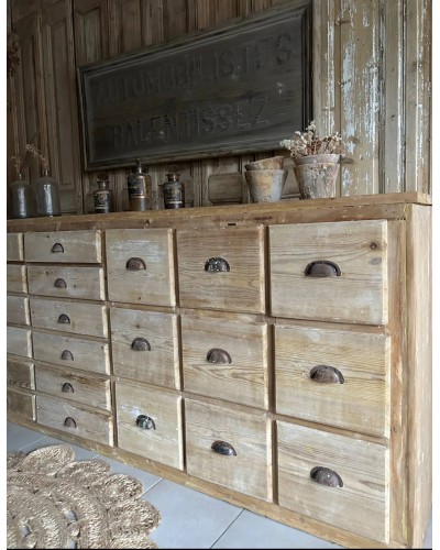 Ancien meuble de metier à tiroirs debut XXéme siècle