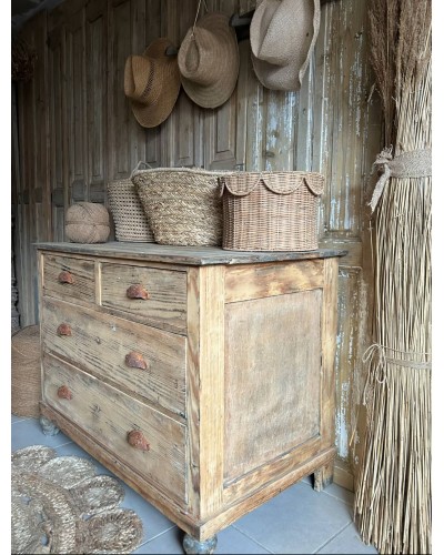 Jolie Commode ancienne en sapin - Patine douce et naturelle - Esprit maison de campagne