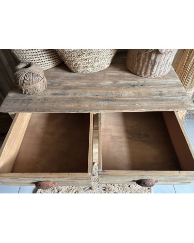 Jolie Commode ancienne en sapin - Patine douce et naturelle - Esprit maison de campagne
