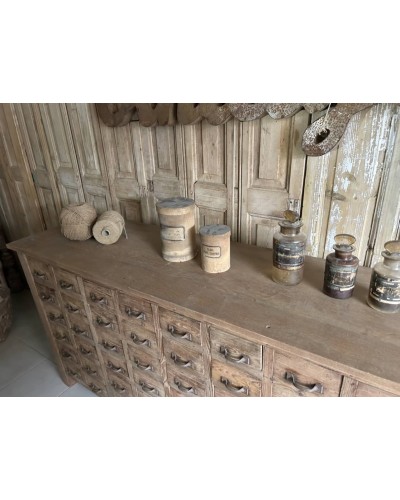 Ancien meuble de métier à multiple tiroirs