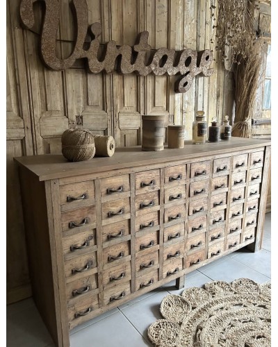 Ancien meuble de métier à multiple tiroirs