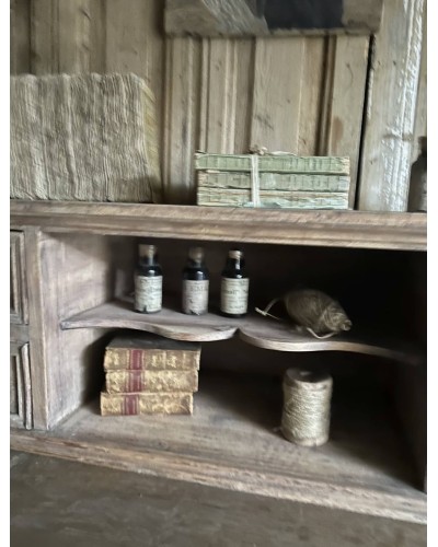 Meuble ancien d'atelier à tiroirs en bois, étagère a poser ou suspendre