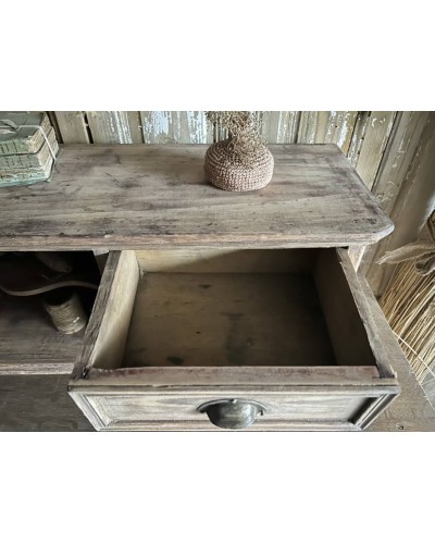 Meuble ancien d'atelier à tiroirs en bois, étagère a poser ou suspendre