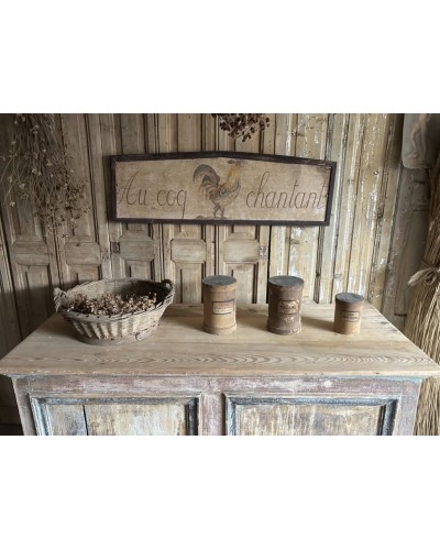 Comptoir ancien patiné - meuble de métier à tiroirs