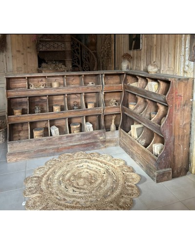 Exceptionnel Ancien meuble grainetier d'angle