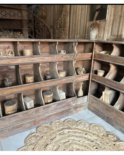 Exceptionnel Ancien meuble grainetier d'angle