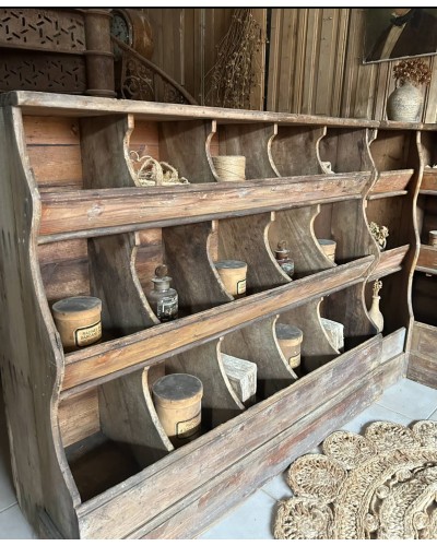 Exceptionnel Ancien meuble grainetier d'angle