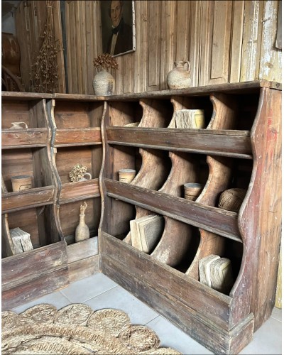 Exceptionnel Ancien meuble grainetier d'angle