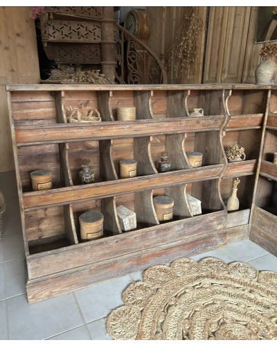 Exceptionnel Ancien meuble grainetier d'angle