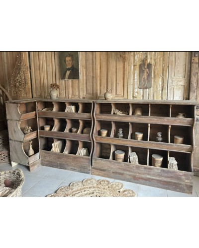 Exceptionnel Ancien meuble grainetier d'angle
