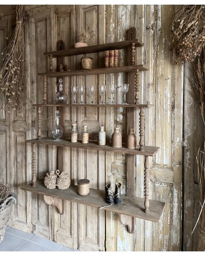 Ancien verrier de café, etageres multiples