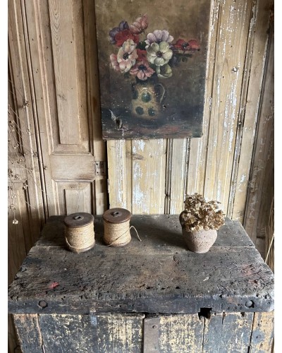 Ancien établi d'atelier au charme brut