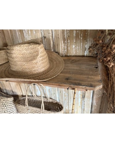 étagère  murale en bois avec patères