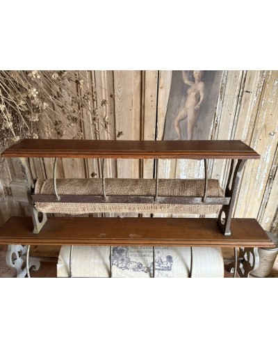 Double grand dévidoir à papier d'emballage ancien