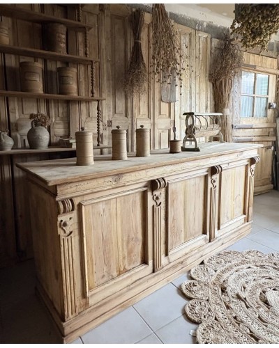 Superbe ancien comptoir de boutique