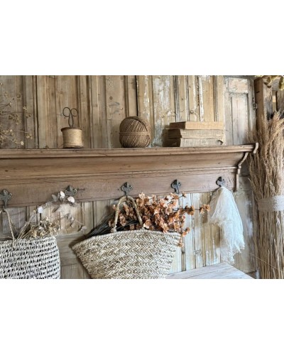 Grande étagère patères ancienne  en chêne