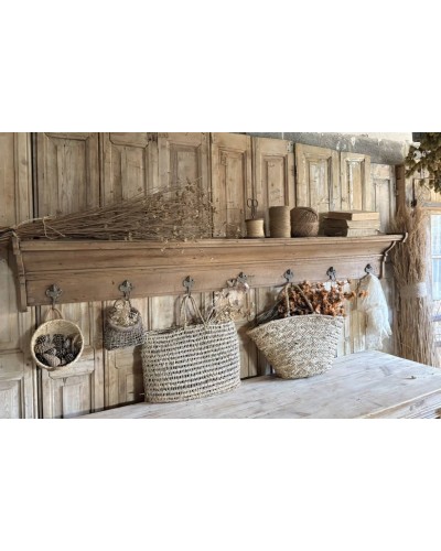 Grande étagère patères ancienne  en chêne