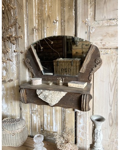 Petite coiffeuse murale ancienne
