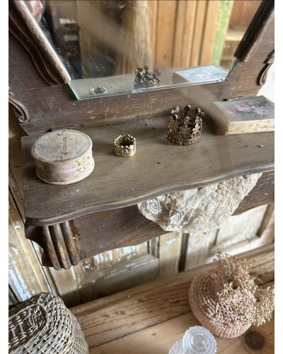 Petite coiffeuse murale ancienne