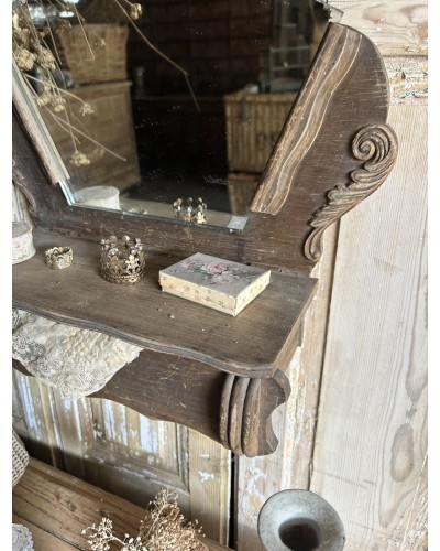 Petite coiffeuse murale ancienne