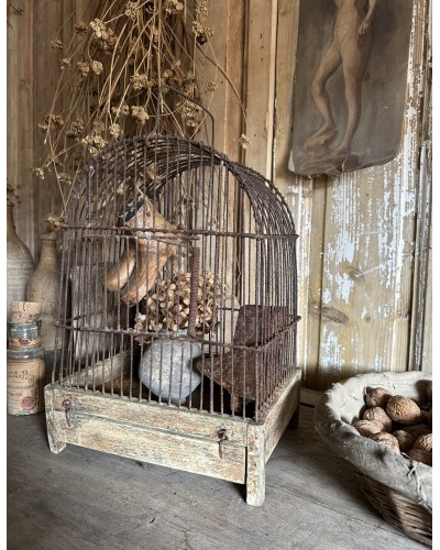 Ancienne cage à oiseaux