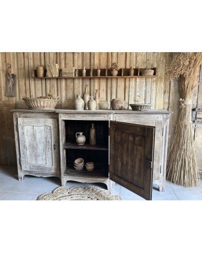 Ancien buffet primitif 3 portes