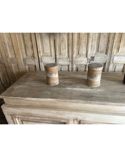Grand comptoir ancien en chêne
