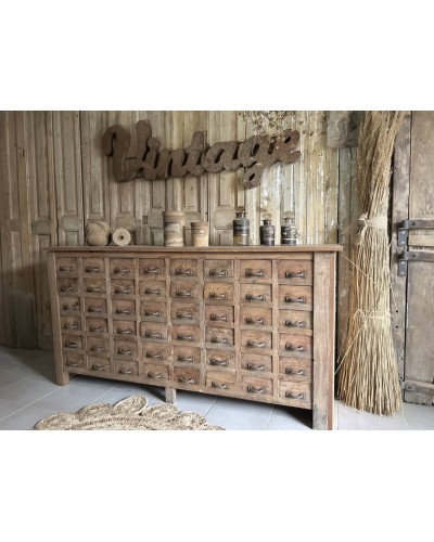 Ancien meuble de métier à multiple tiroirs