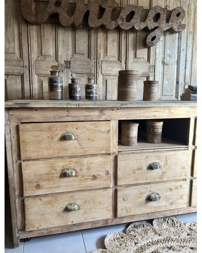 Ancien meuble de métier, comptoir