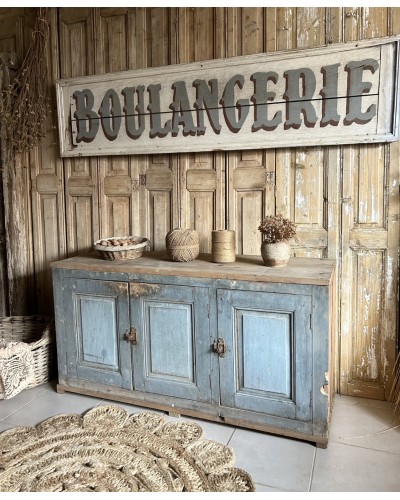 Meuble bas d’atelier ancien 3 portes