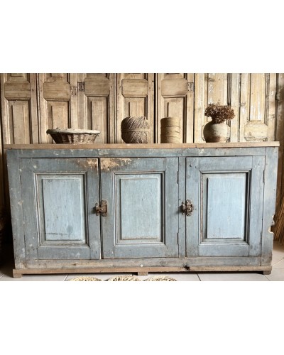 Meuble bas d’atelier ancien 3 portes