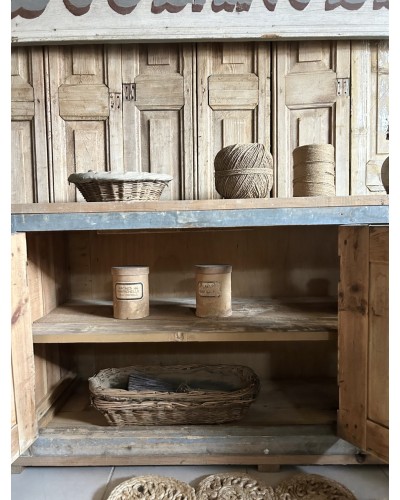 Meuble bas d’atelier ancien 3 portes