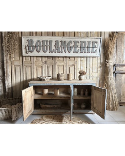 Meuble bas d’atelier ancien 3 portes