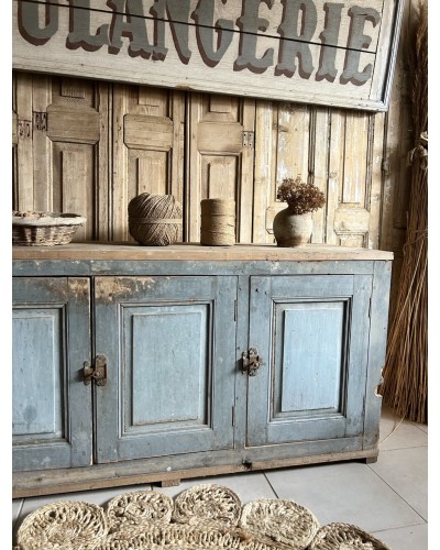 Meuble bas d’atelier ancien 3 portes