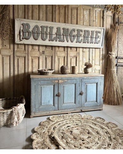 Meuble bas d’atelier ancien 3 portes