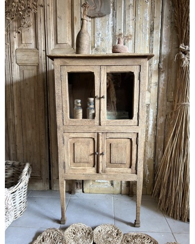 Délicate Petite armoire vitrée ancienne