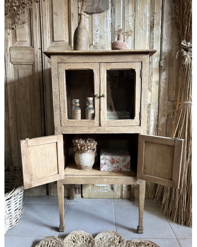 Délicate Petite armoire vitrée ancienne