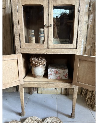 Délicate Petite armoire vitrée ancienne