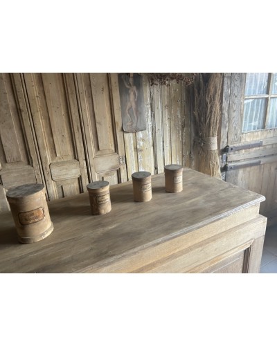 Exceptionnel comptoir ancien en chêne
