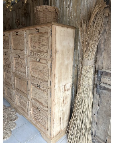 Fabuleux meuble d’atelier aux 16 casiers