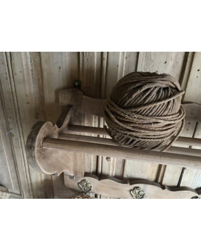 Ancienne étagère murale porte-manteaux à 5 patères en laiton