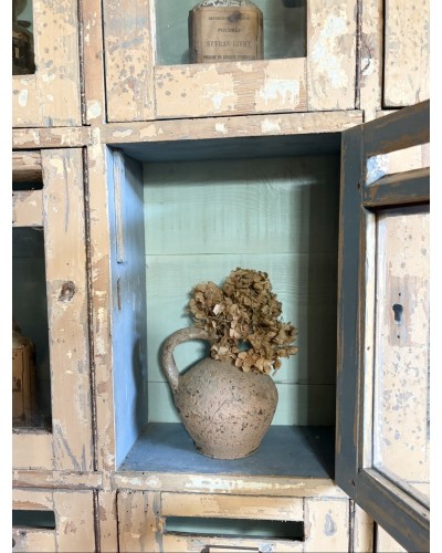 Ancien bloc de 15 boîtes aux lettres vitrées