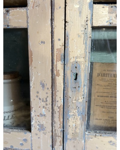 Ancien bloc de 15 boîtes aux lettres vitrées