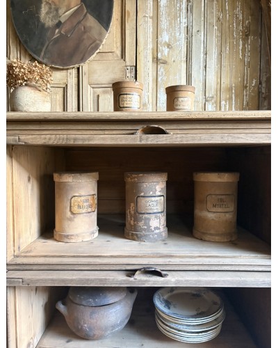 Ancien meuble à clapets en chêne