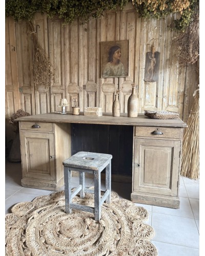 Magnifique ancien bureau double face