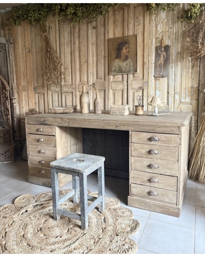Magnifique ancien bureau double face