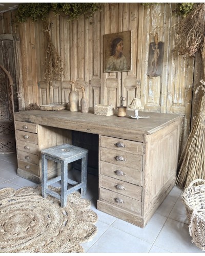 Magnifique ancien bureau double face